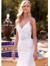 Ivory Full Lace Unique Mermaid Wedding Dress Ivory Full Lace Unique Mermaid Wedding Dress